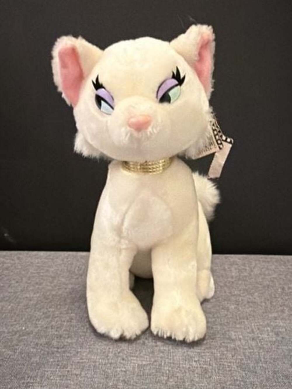 Vintage The Aristocats Duchess White Cat Plush Toy with Tag